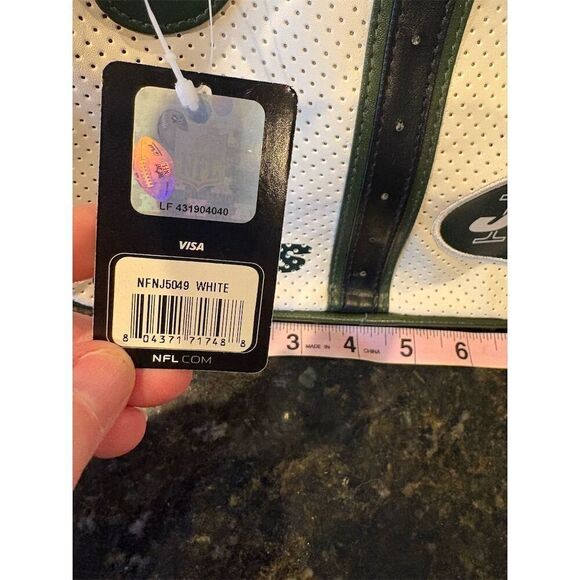 New York Jets NFL Bowler Handbag Green & White Football Fan Gear - Picture 3 of 5